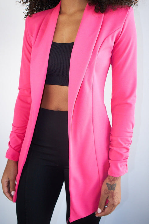 The Ritz Open Blazer - Fuchsia - KNOWSTYLE - EDGE - EDGEONLINESTORE